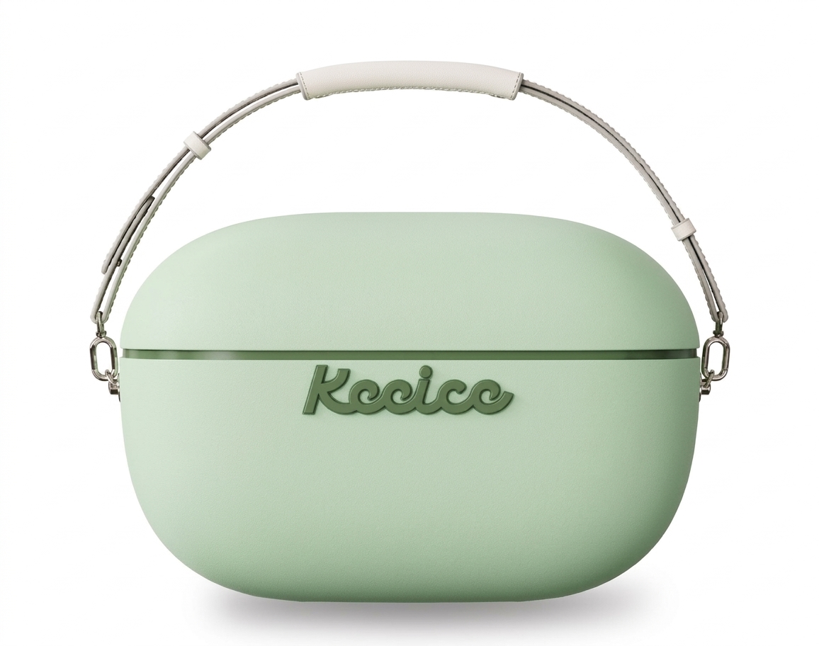 Keeice cooler box, pink and green